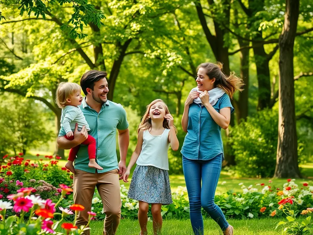 A happy family enjoying time together outdoors, symbolizing the security and peace of mind that life insurance provides to loved ones.